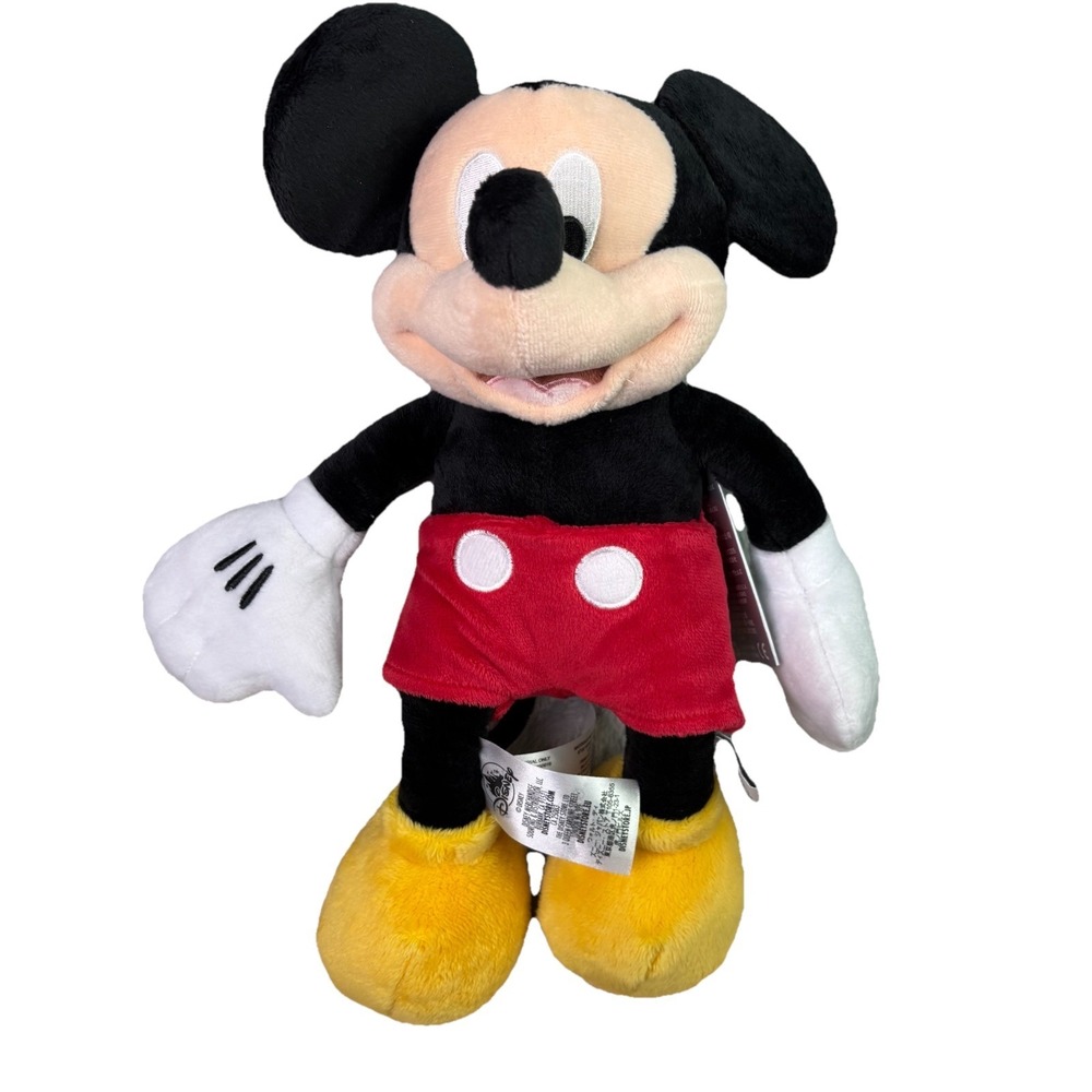 DISNEY STORE MICKEY MOUSE PLUSH‎ DOLL 14" Plush AUTHENTIC GENUINE CLASSIC NWT